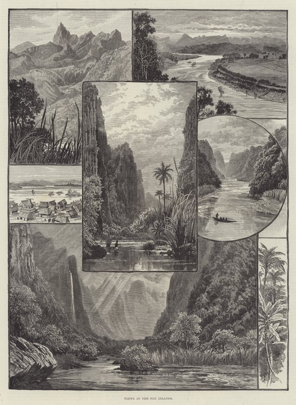 Vues des îles Fidji - William Henry James Boot