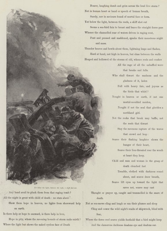 Grace Darling, par A C Swinburne - William Heysham Overend