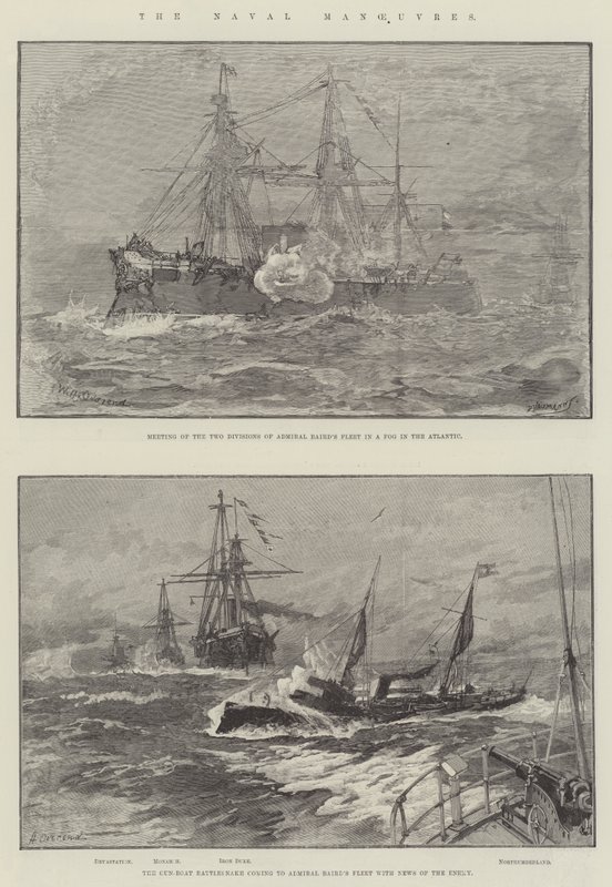 Les manœuvres navales - William Heysham Overend