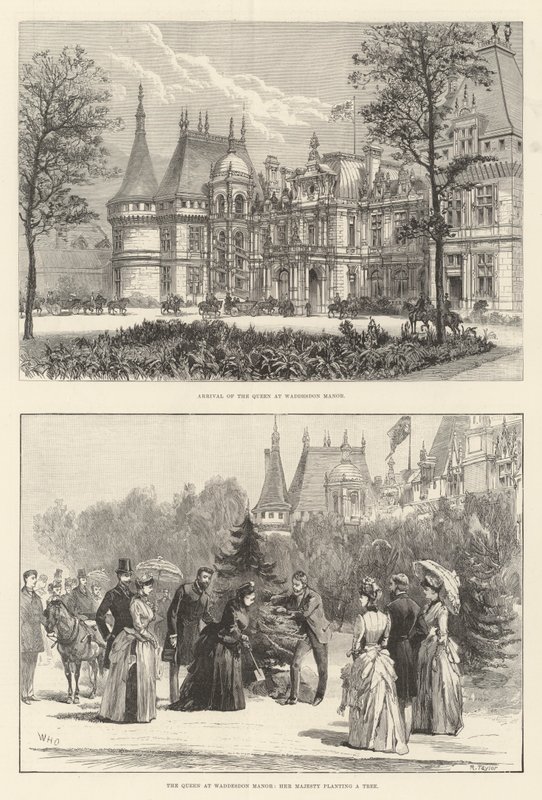 La reine à Waddesdon Manor - William Heysham Overend
