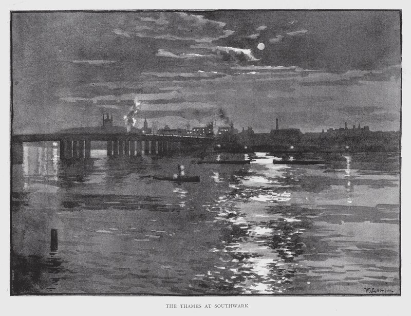 La Tamise à Southwark - William Luker