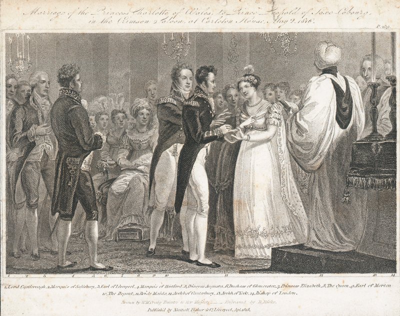 Mariage de la princesse Charlotte - William Marshall (after) Craig