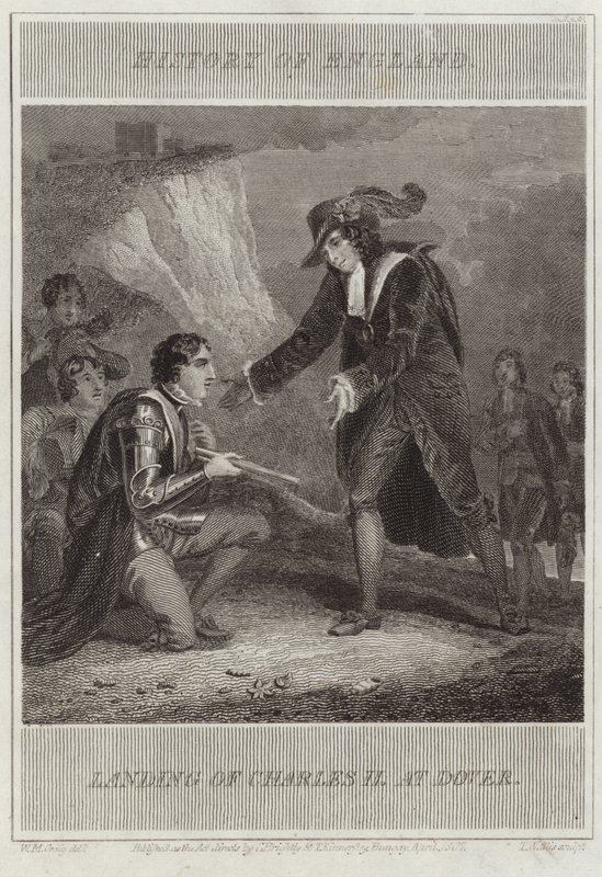 Débarquement de Charles II à Douvres - William Marshall Craig