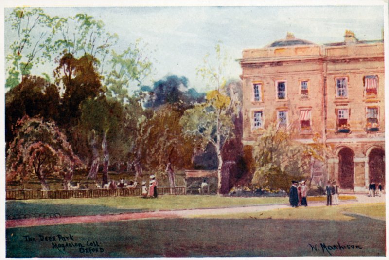 Le Parc aux cerfs, Magdalen College, Nouveaux Bâtiments - William Matthison