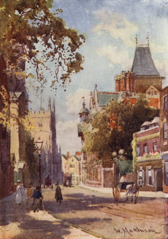 Trumpington Street depuis Peterhouse - William Matthison