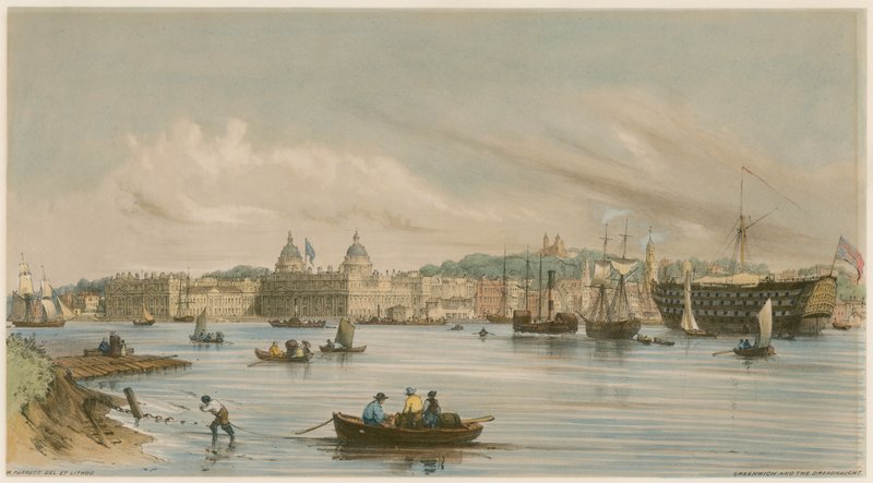 Greenwich et le Dreadnaught, c.1840 - William Parrott