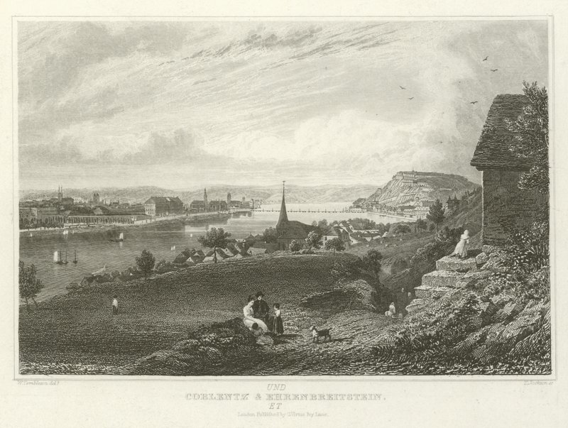 Coblence et Ehrenbreitstein - William Tombleson