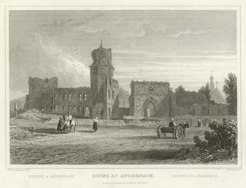 Ruines à Andernach - William Tombleson