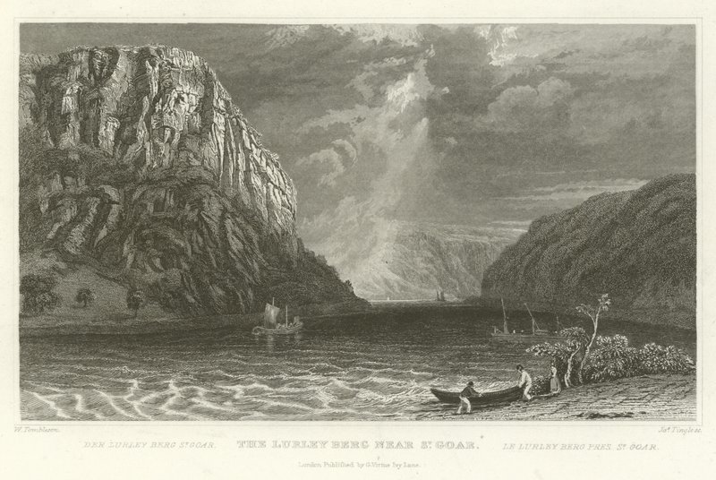 Le Lurley Berg près de St Goar - William Tombleson