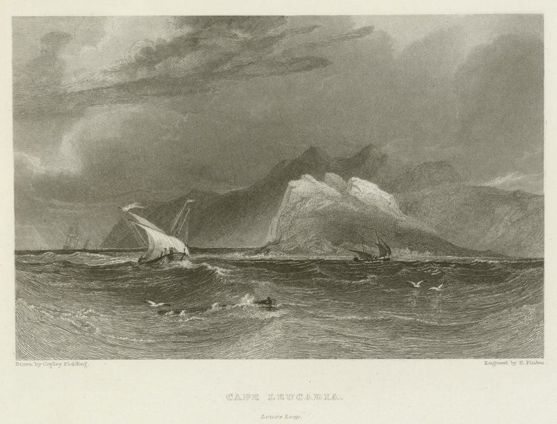Cap Leucadia, Saut des Amants - after A.V. Copley Fielding