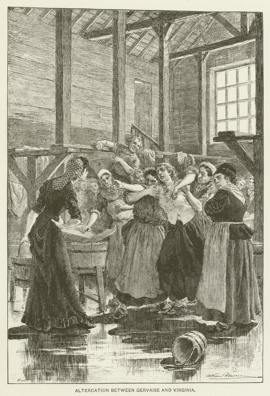 Altercation entre Gervaise et Virginia - after Adrien Emmanuel Marie