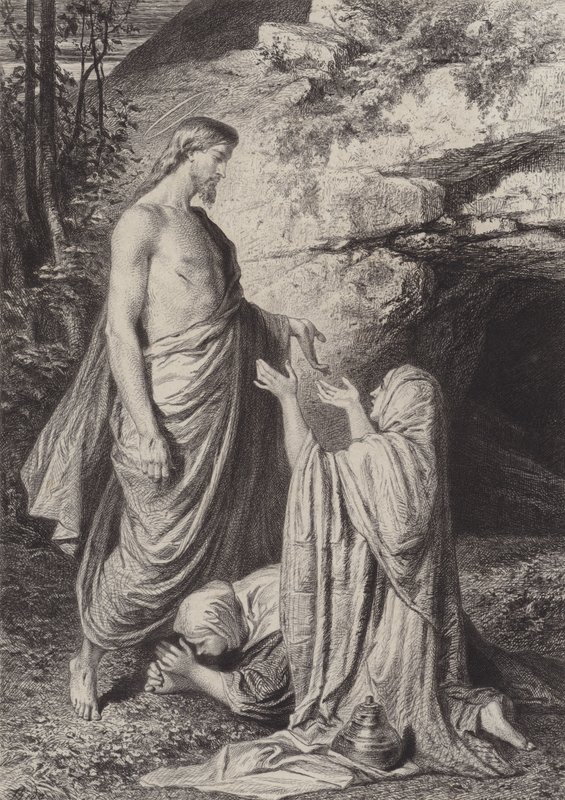 Jésus apparaît aux femmes - after Albert Robida