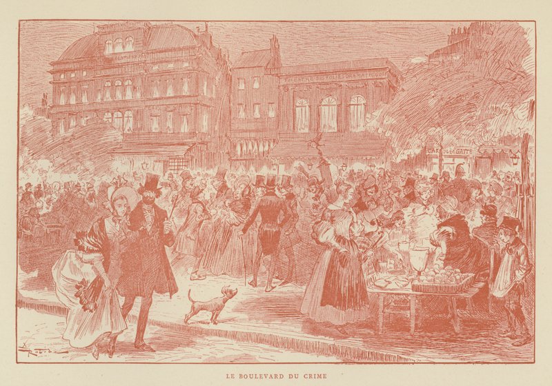 Le Boulevard du Crime - after Albert Robida