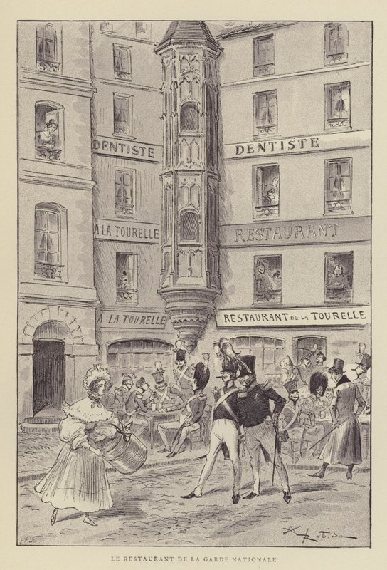 Le restaurant de la Garde Nationale - after Albert Robida