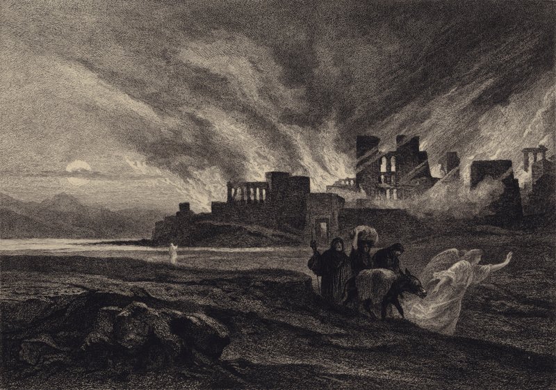 La destruction de Sodome - after Albert Robida