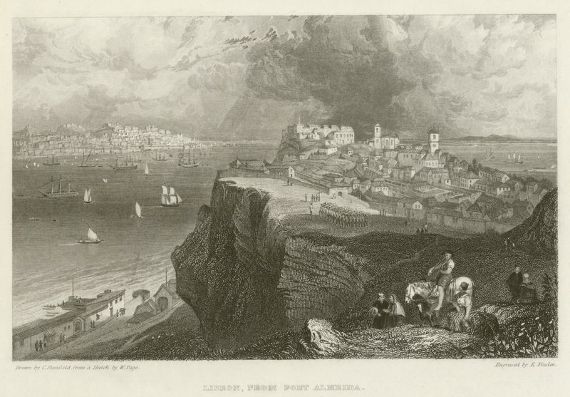 Lisbonne, depuis le Fort Almeida - after C. Stanfield