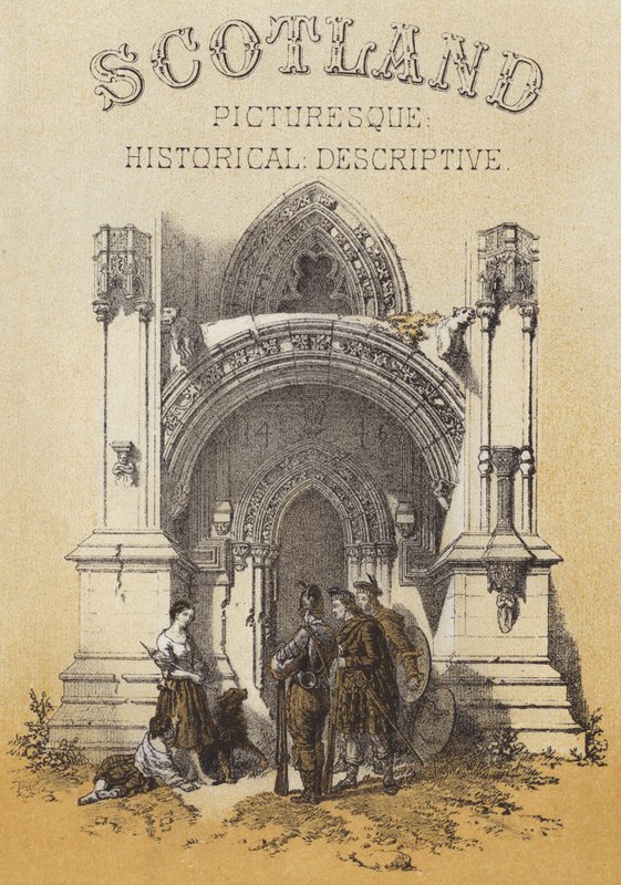 Entrée de la chapelle de Roslin - after David Roberts