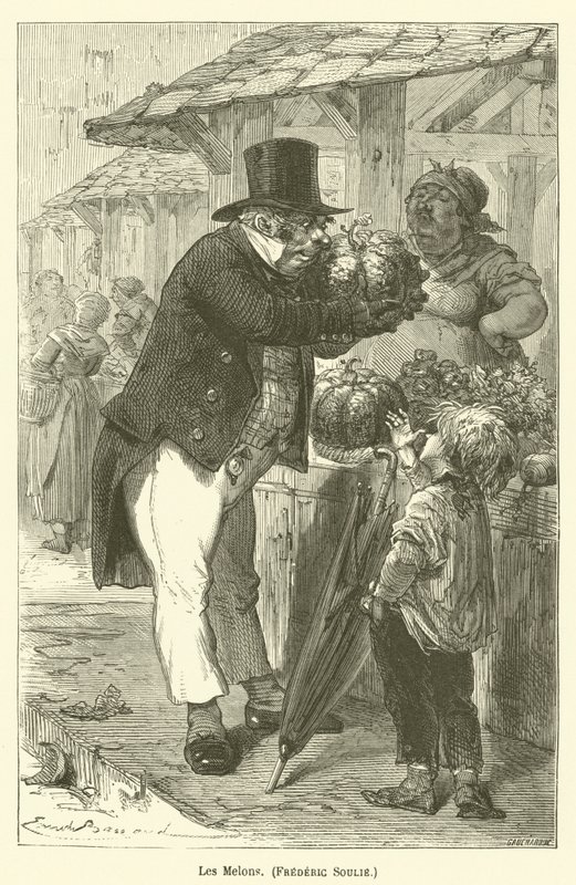 Les Melons, Frédéric Soulié - after Emile Antoine Bayard