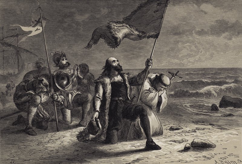 Le Débarquement de Colomb - after Felix Octavius Carr Darley