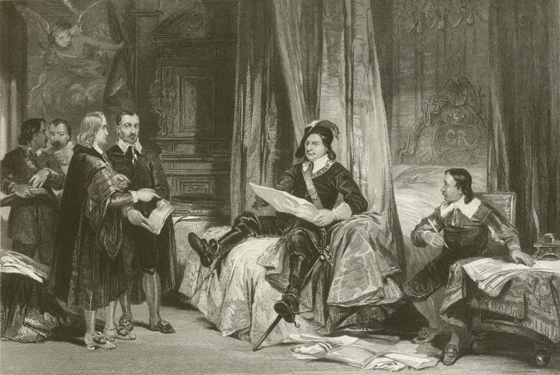 Cromwell conférant avec les Avocats - after George Cattermole
