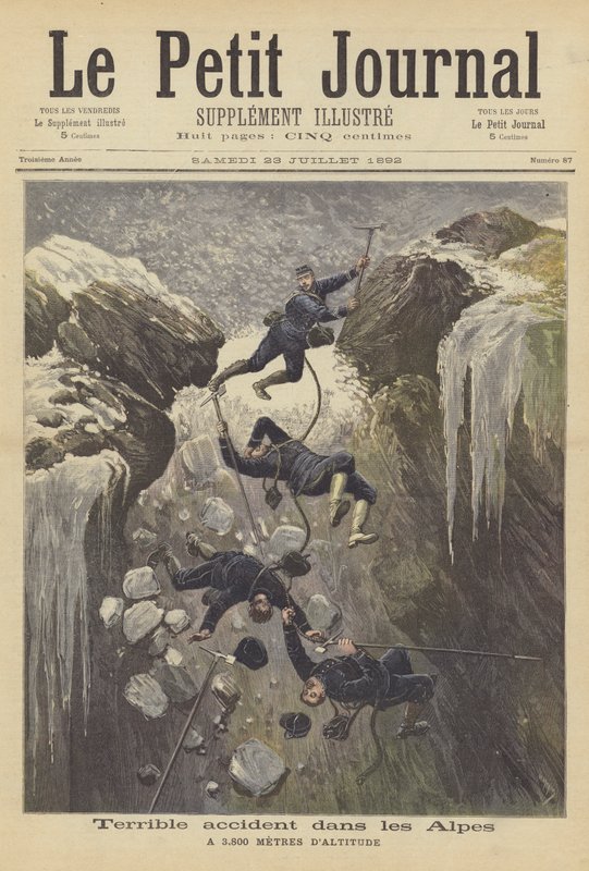 Terrible accident dans les Alpes - after Henri Meyer