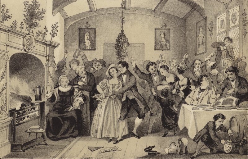 Vieilles festivités de Noël - James Stephanoff