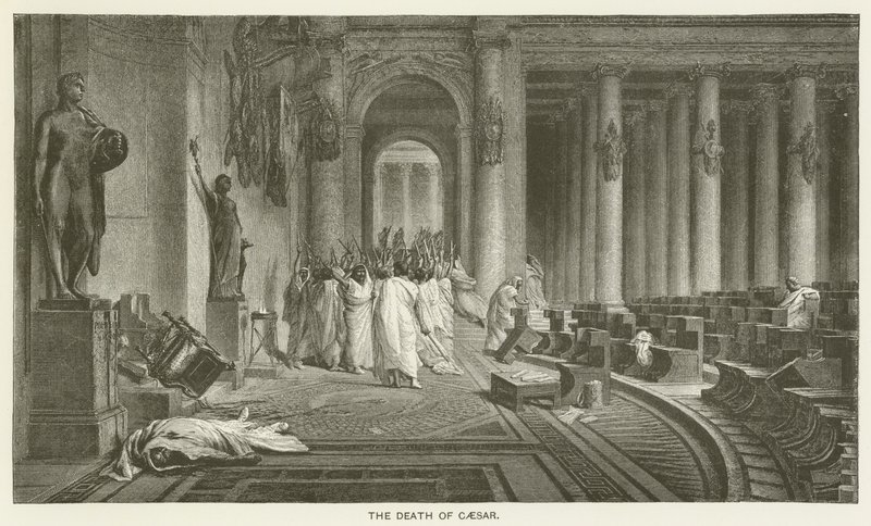 La mort de César - after Jean Leon Gerome