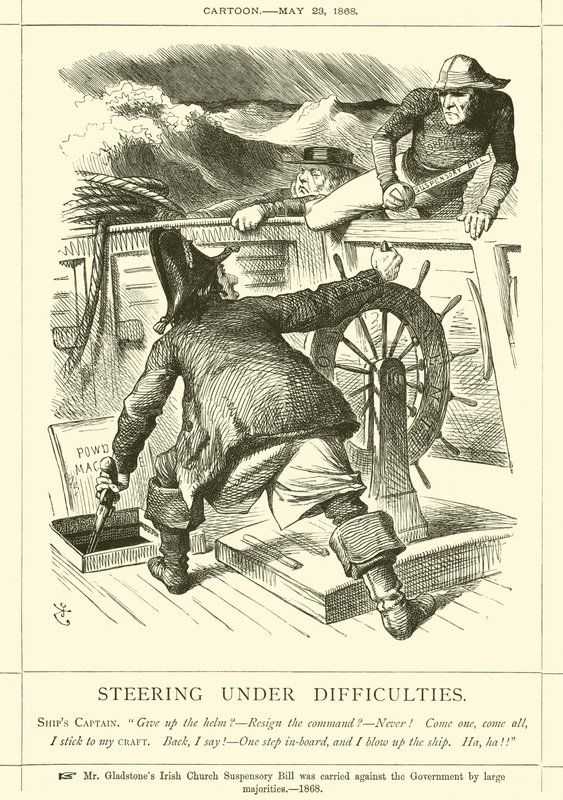 Naviguer sous des difficultés - after John Tenniel