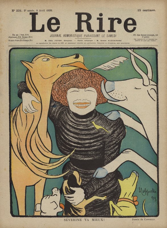 Illustration pour Le Rire - after Leonetto Cappiello