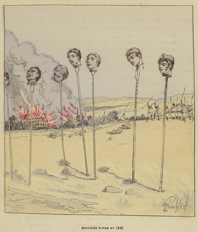 Atrocités hovas en 1845 - after Louis Charles Bombled