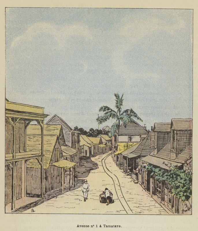 Avenue no 1 à Tamatave - after Louis Charles Bombled