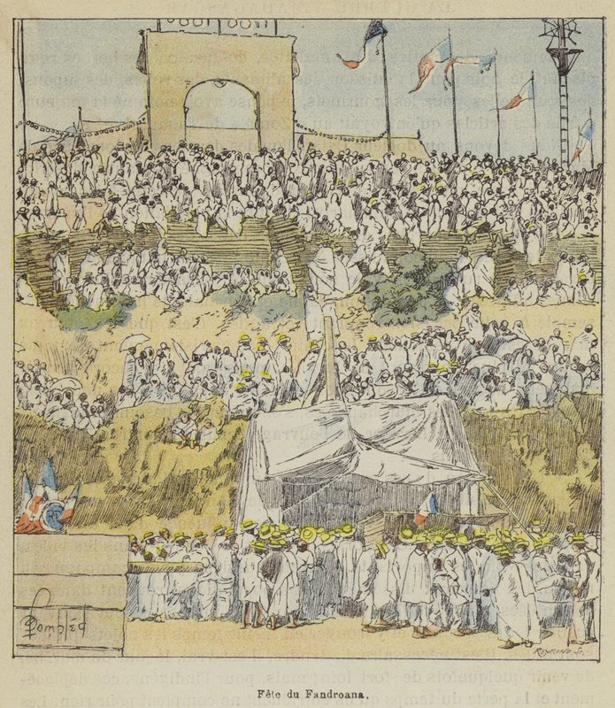 Fête du Fandroana - after Louis Charles Bombled