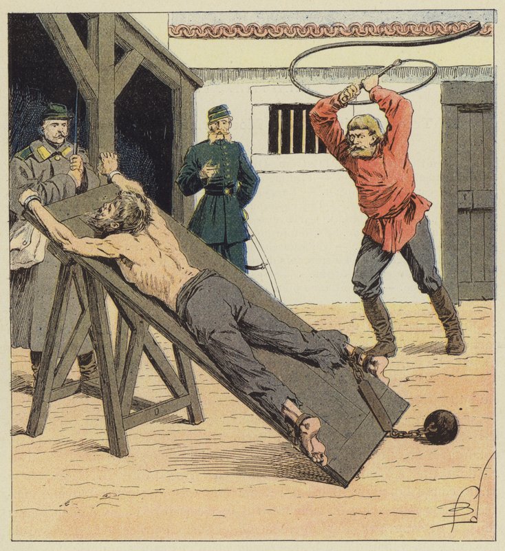 Le knout - after Louis Charles Bombled