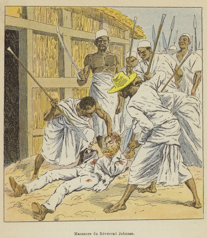 Massacre du Révérend Johnson - after Louis Charles Bombled