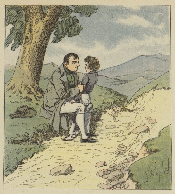Napoléon et Tristan de Montholon - after Louis Charles Bombled