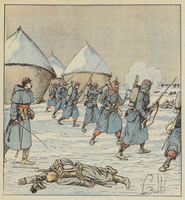 Tirailleurs du 34e de marche - after Louis Charles Bombled