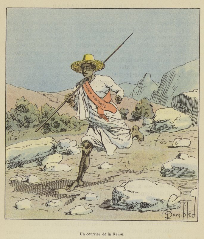 Un courrier de la Reine - after Louis Charles Bombled