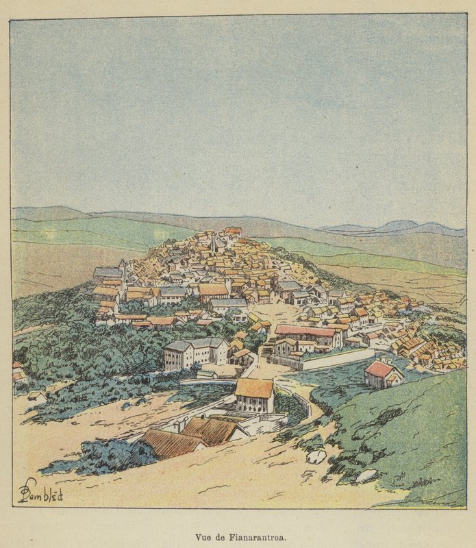 Vue de Fianarantsoa - after Louis Charles Bombled