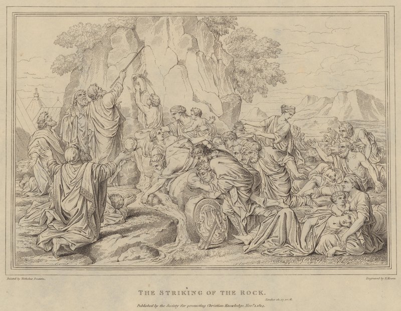 Le coup de la roche, Exode - after Nicolas Poussin