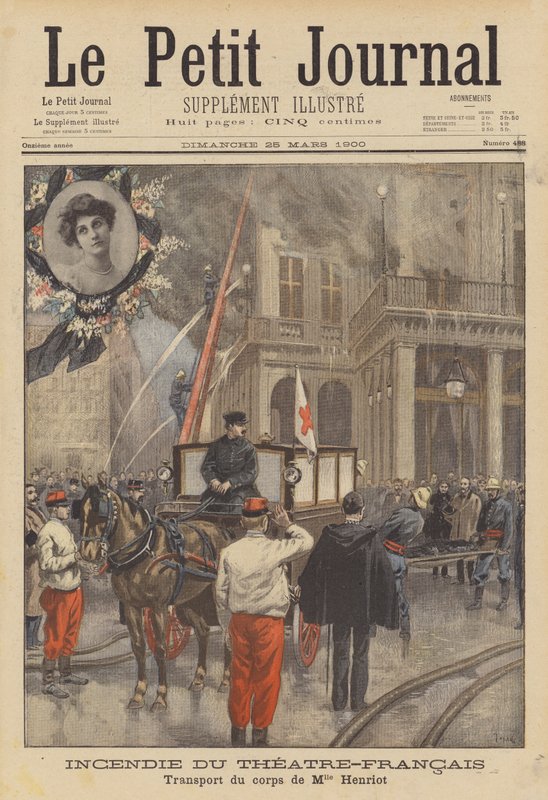 Incendie au Théâtre-Français - after Oswaldo Tofani