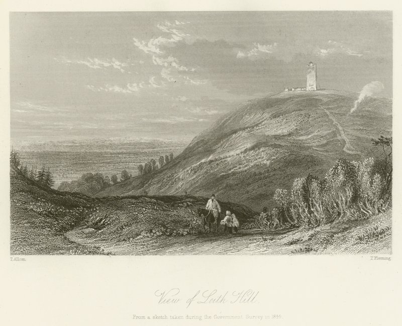 Vue de Leith Hill - after Thomas Allom