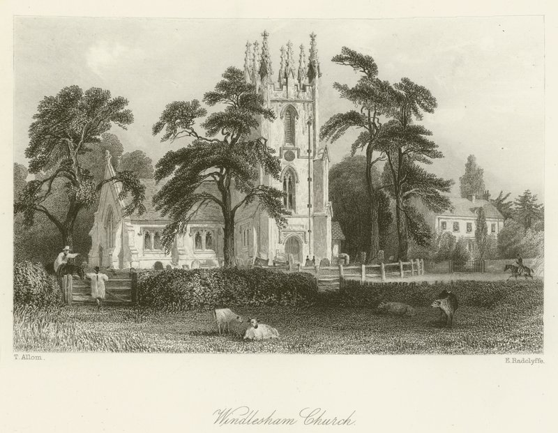 Église de Windlesham - after Thomas Allom