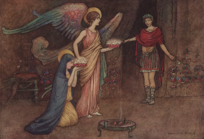 Le Conte de la Seconde Nonne - after Warwick Goble