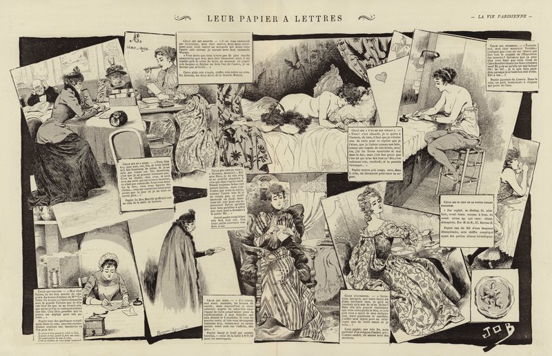 Leur papier à lettres - Jacques Marie Gaston Onfray de Breville (Job)